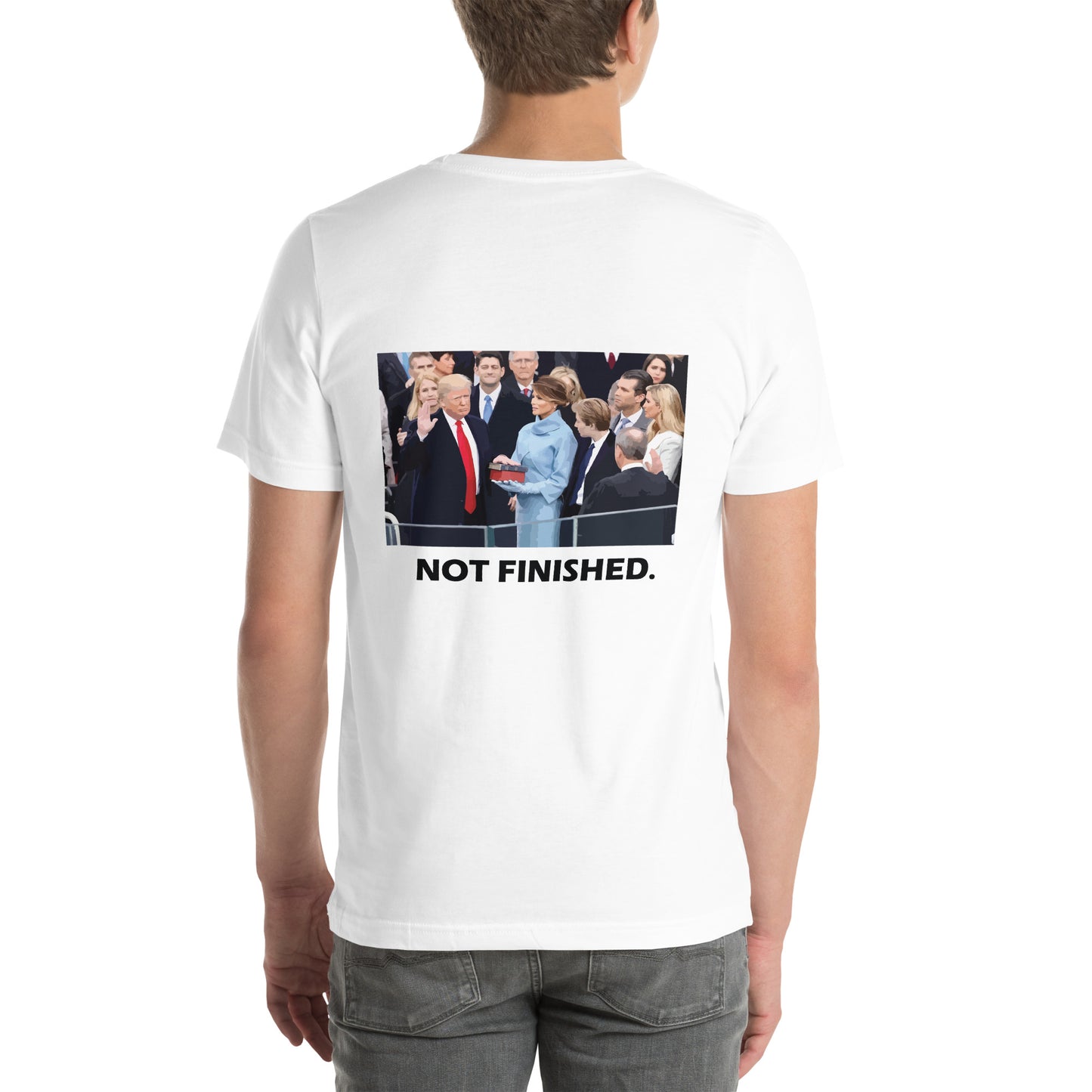 Donald Trump "Not Guilty" and "Not Finished" T-Shirt