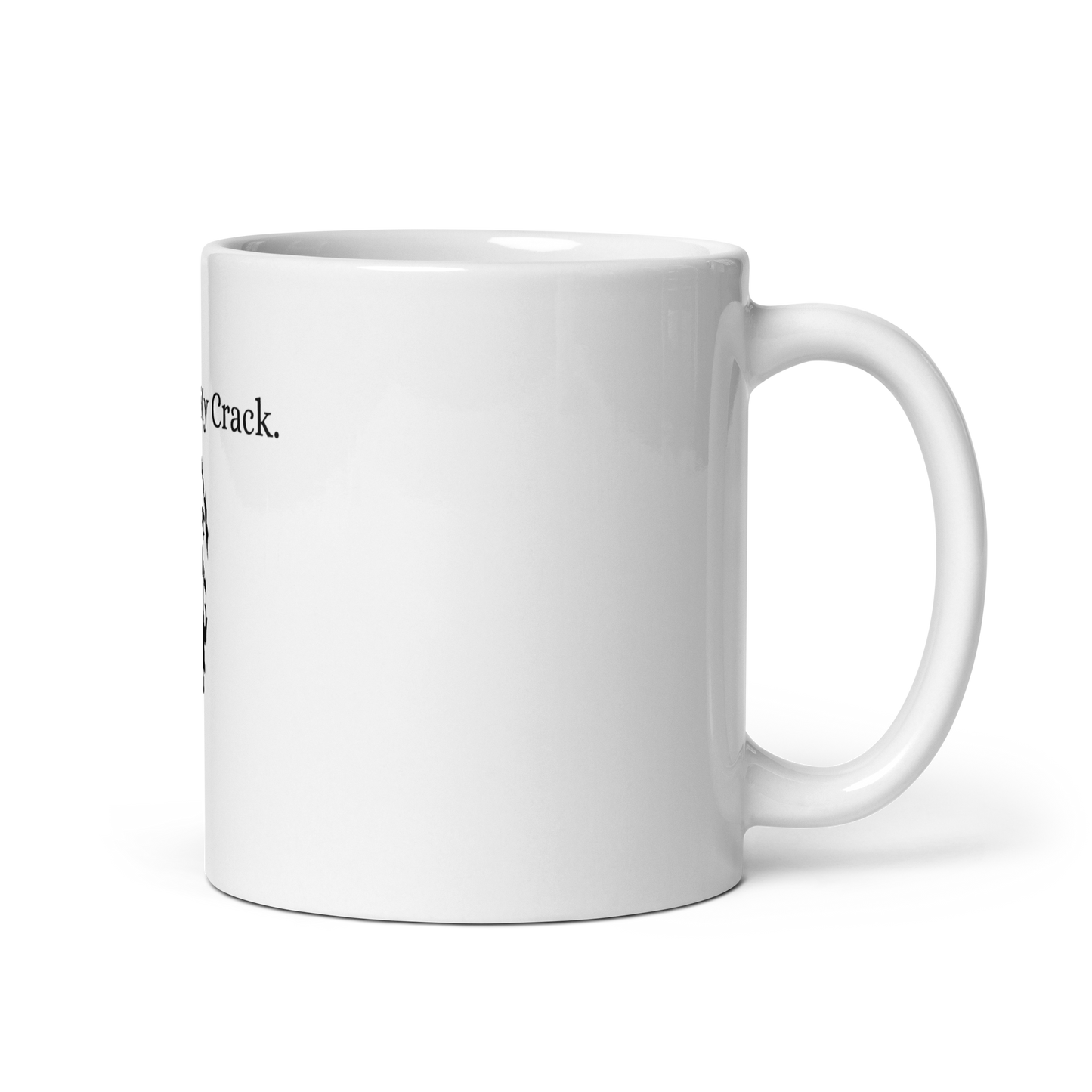 White glossy mug