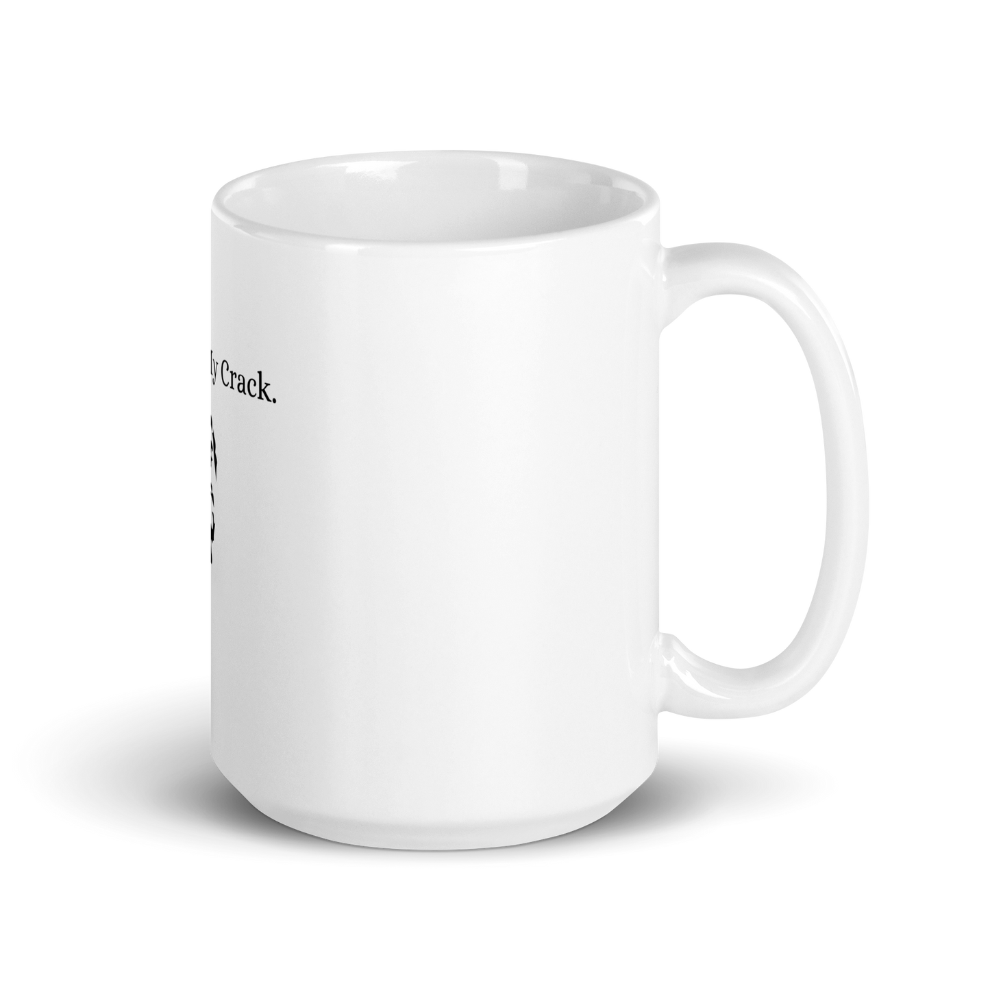 White glossy mug